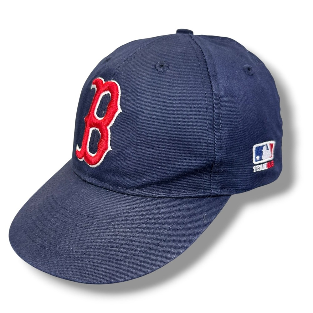 Boston Red Sox MLB Baseball Cap Youth Adjustable Hat Navy Blue Red Logo - Picture 3 of 5